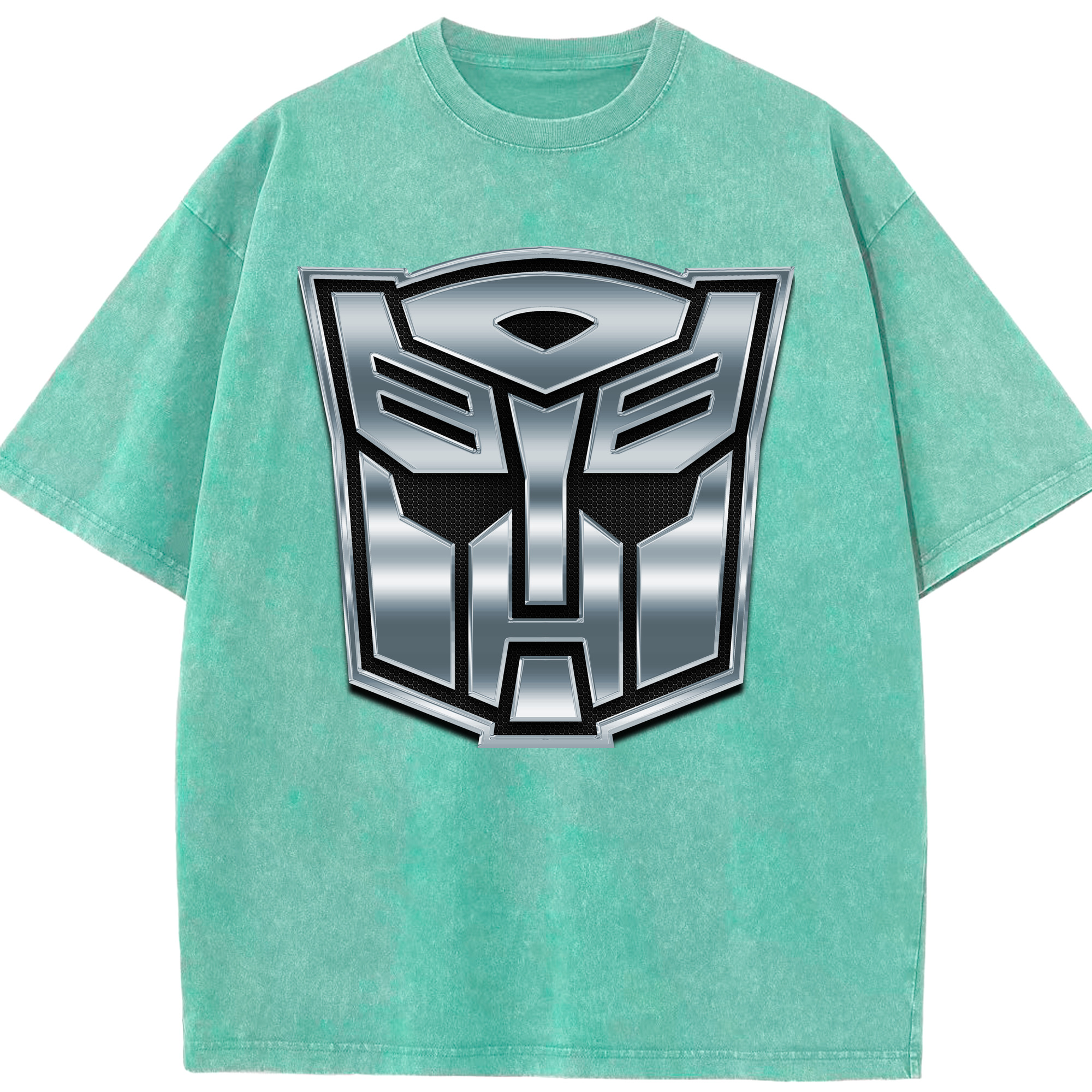 （画像用）  綿100% ヴィンテージ風 半袖Tシャツ（フロントプリント）